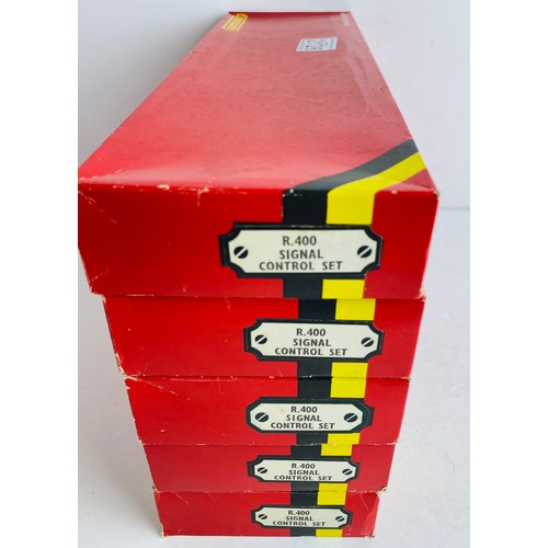 2126 - 5x Hornby R400 OO Gauge Signal Control Sets - All Appear complete & Unused in Boxes P&P Group 1 (£14... 