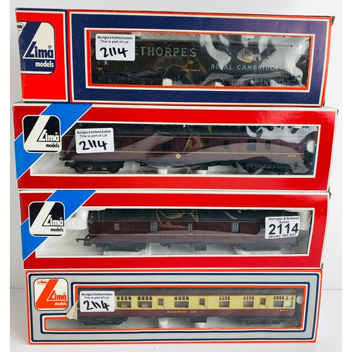 2114 - 4x Lima OO Gauge Coaches Boxed P&P Group 1 (£14+VAT for the first lot and £1+VAT for subsequent lots... 