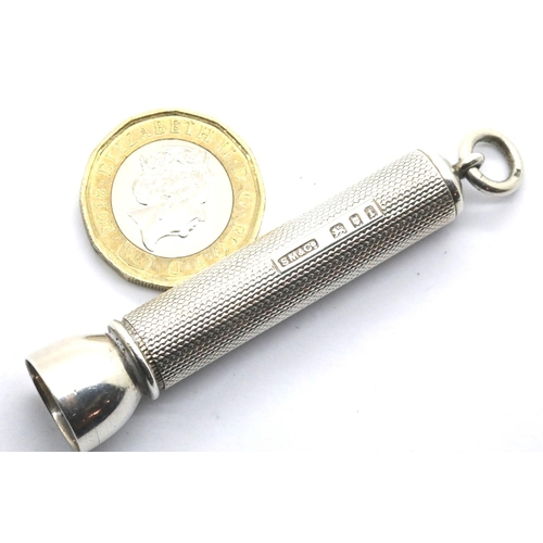 1076 - Samson Morden hallmarked silver cigar pricker, stamped SM & Co. L: 5.5 cm, 18g. P&P Group 1 (£14+VAT... 