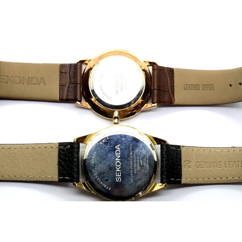 1110 - Two gents Sekonda wristwatches, working at lotting. P&P Group 1 (£14+VAT for the first lot and £1+VA... 