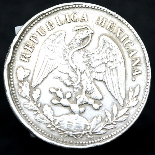 1169 - 1904 silver Mexican peso. P&P Group 1 (£14+VAT for the first lot and £1+VAT for subsequent lots)