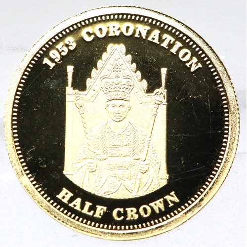 1171 - Elizabeth II 2012 encapsulated gold half crown. P&P Group 2 (£18+VAT for the first lot and £3+VAT fo... 