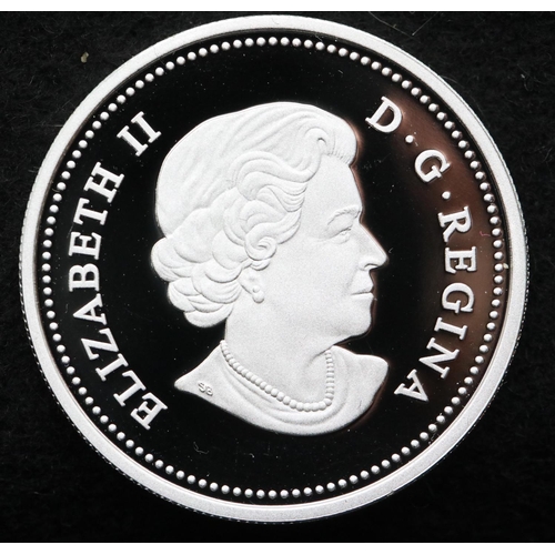 1193 - Two cased coins, Canada $20 silver proof and Gibraltar silver £5. P&P Group 1 (£14+VAT for the first... 