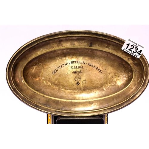 1234 - Third Reich first class lounge serving platter. P&P Group 1 (£14+VAT for the first lot and £1+VAT fo... 