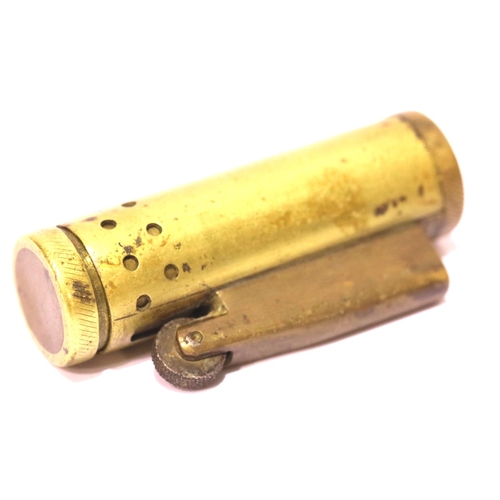 1235 - Brass shell case formed Trench Art lighter. P&P Group 1 (£14+VAT for the first lot and £1+VAT for su... 