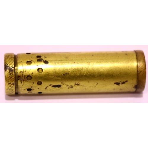 1235 - Brass shell case formed Trench Art lighter. P&P Group 1 (£14+VAT for the first lot and £1+VAT for su... 