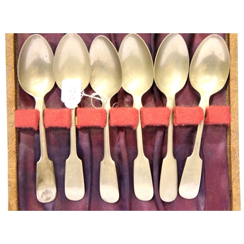 1255 - WWI Royal Flying Corps teaspoon set. P&P Group 2 (£18+VAT for the first lot and £3+VAT for subsequen... 