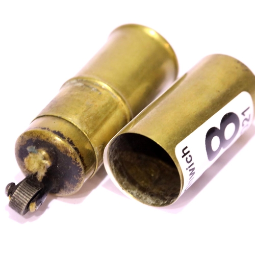 1258 - Brass shell case formed Trench Art lighter. P&P Group 1 (£14+VAT for the first lot and £1+VAT for su... 