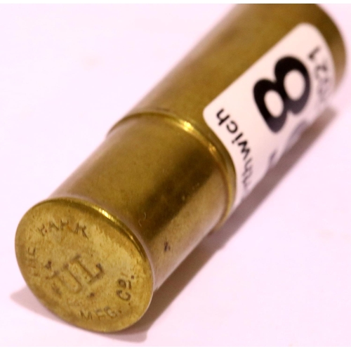 1258 - Brass shell case formed Trench Art lighter. P&P Group 1 (£14+VAT for the first lot and £1+VAT for su... 