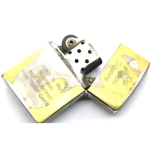 1277 - Original 1959 dated coded U.S.M.C Zippo, Engraved in Vietnam 1970. P&P Group 1 (£14+VAT for the firs... 