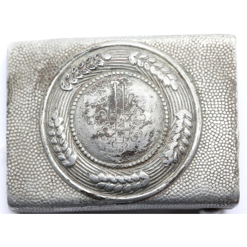 1281 - WWII free French trophy buckle, made from a German RAD buckle. P&P Group 1 (£14+VAT for the first lo... 