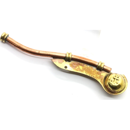 1294 - Brass and copper Bosons whistle, L: 12 cm. P&P Group 1 (£14+VAT for the first lot and £1+VAT for sub... 