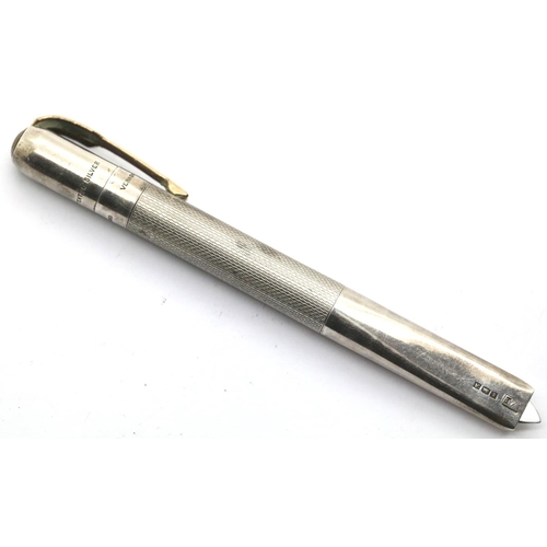 1317 - Hallmarked silver propelling penknife by Vernons, L: 11 cm. P&P Group 1 (£14+VAT for the first lot a... 