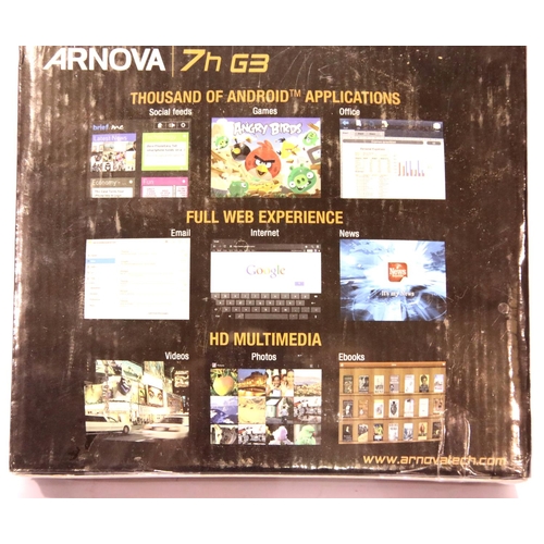 1324 - New boxed Arnova 7h G3 tablet, powered by Android 4.0 Ice Cream Sandwich. P&P Group 2 (£18+VAT for t... 