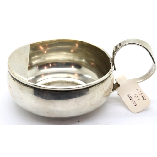 1337 - George V hallmarked silver tastevin, London assay 1913, 38g. P&P Group 1 (£14+VAT for the first lot ... 