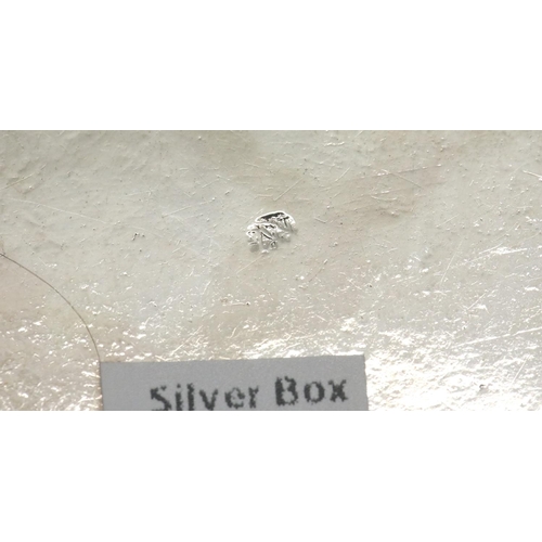 1340 - Presumed Continental silver circular box, marks indistinct. D: 5 cm, 54g. P&P Group 1 (£14+VAT for t... 