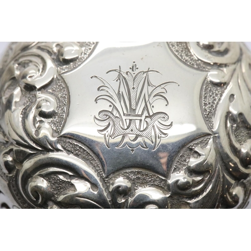 1349 - Large Victorian hallmarked silver castor, London assay 1891. H: 16 cm, 180g. P&P Group 1 (£14+VAT fo... 