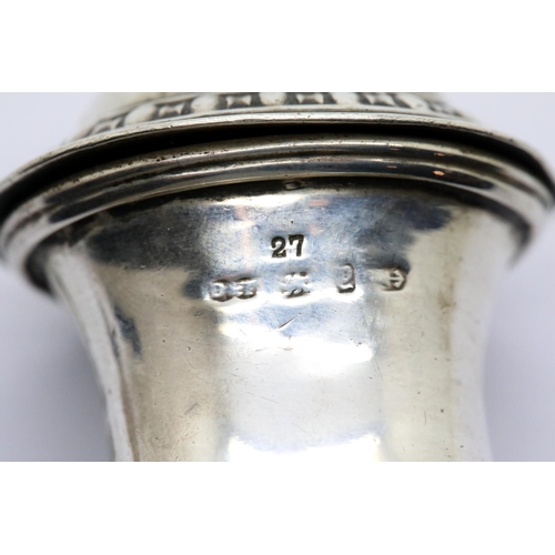 1365 - Collection of seven hallmarked silver and silver plated condiment pots including open salts and shak... 