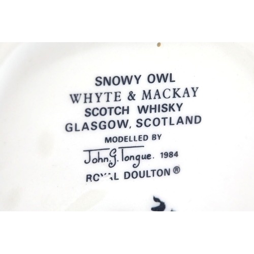 1406 - Royal Doulton Snowy Owl and Peregrine Falcon figurines. Owl H: 18 cm, Falcon H: 19 cm. P&P Group 2 (... 