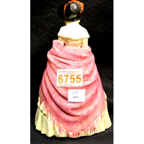 1419 - Early Royal Doulton figurine, a Victorian Lady HN 727 Potted by Doulton & Co, H: 19 cm. P&P Group 2 ... 