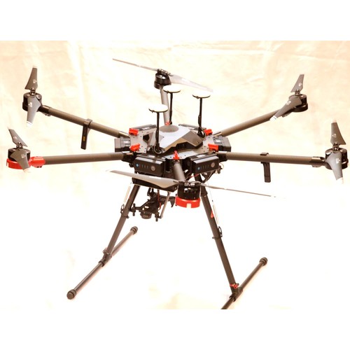 1592 - dji Matrice 600 Pro drone fitted with a Zenmuse X3 gimbal camera, with 6 x TB47X batteries, 2 x GL85... 