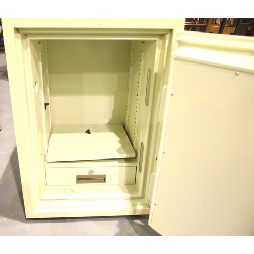 1591 - Phoenix Firefighter 0412 series safe with interior locking drawer and twin locks to door, with all k... 