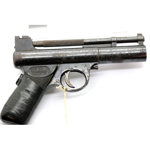 1391 - Webley and Scott .177 MK1 air pistol. P&P Group 1 (£14+VAT for the first lot and £1+VAT for subseque... 