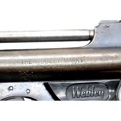 1392 - Webley and Scott .177 MK1 air pistol. P&P Group 1 (£14+VAT for the first lot and £1+VAT for subseque... 