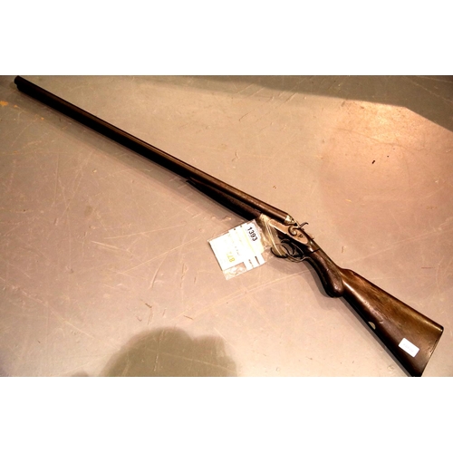 1393 - Higham 12 gauge double barrel shotgun with deactivation certificate. P&P Group 3 (£25+VAT for the fi... 