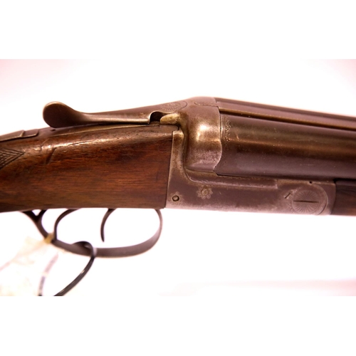 1394 - Double barrel 12 gauge shotgun with deactivation certificate. P&P Group 3 (£25+VAT for the first lot... 