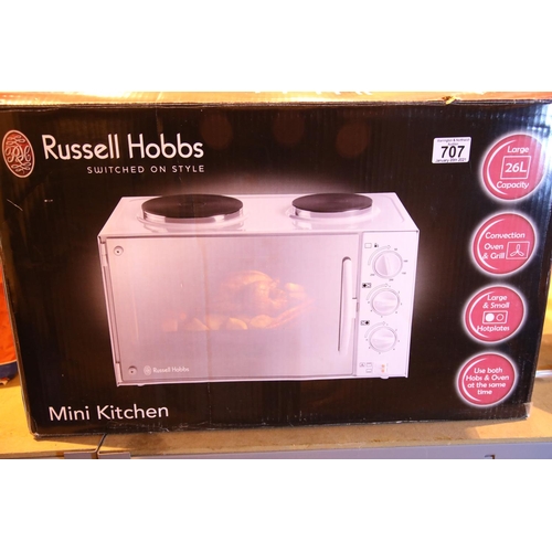 707 - Russell Hobbs 26L mini kitchen. Not available for in-house P&P, contact Paul O'Hea at Mailboxes on 0... 