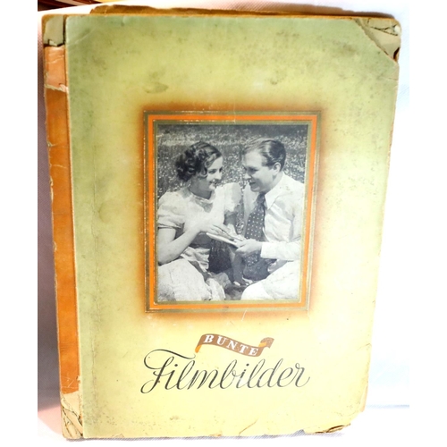 3030 - German Third Reich type large scale Bunte Filmbilder album of tobacco cards, appears complete. P&P G... 