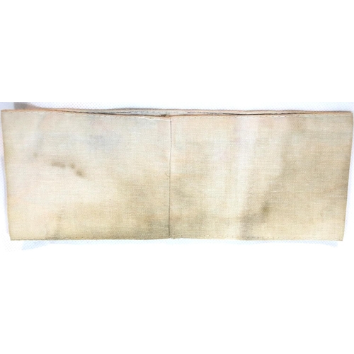 3090 - German Third Reich type labour armband: Arbeitet fur O.T. P&P Group 1 (£14+VAT for the first lot and... 