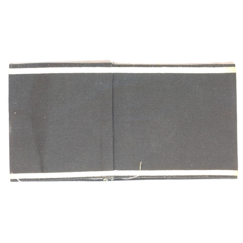 3107 - German WWII type printed Allgemeine  Forderndes Mitglied Der SS armband. P&P Group 1 (£14+VAT for th... 