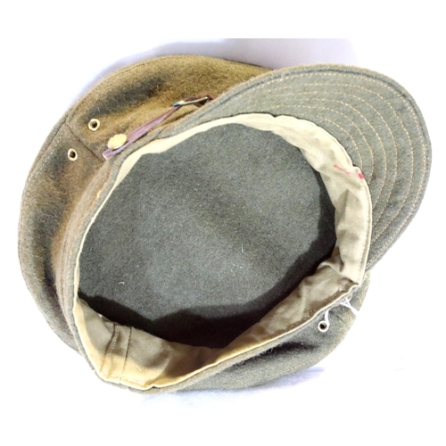 3166 - British WWI type trench cap with badge for the Essex Regiment. P&P Group 3 (£25+VAT for the first lo... 