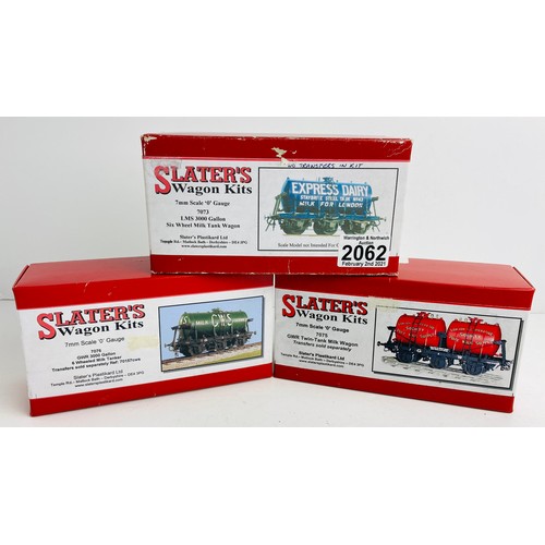 2062 - 3x Slaters Wagon Kits Boxed (Contents Checked) P&P Group 1 (£14+VAT for the first lot and £1+VAT for... 