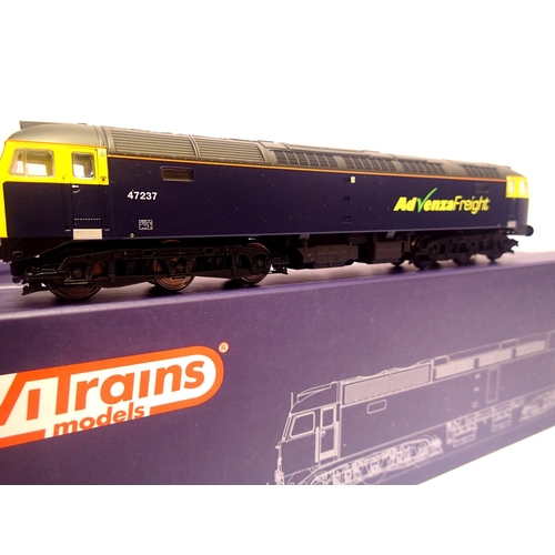 2008 - ViTrains V2097 Class 47 47237 Advenza freight, blue. P&P Group 1 (£14+VAT for the first lot and £1+V... 