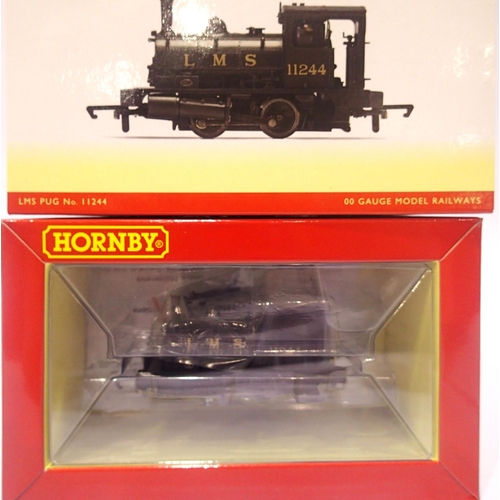 2026 - Hornby R3727 PUG 11244 LMS Black. P&P Group 1 (£14+VAT for the first lot and £1+VAT for subsequent l... 