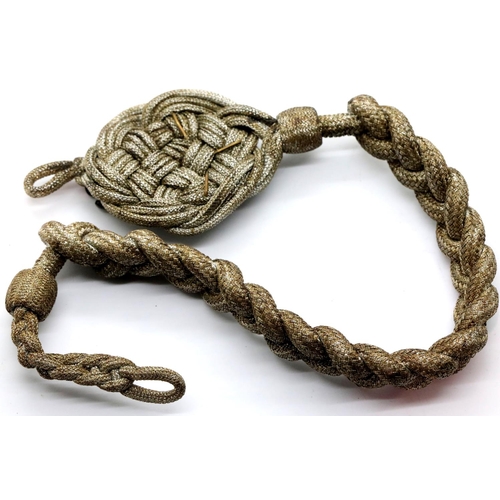 3222 - German WWII type Wehrmacht sharpshooters award lanyard. P&P Group 1 (£14+VAT for the first lot and £... 