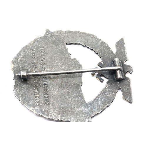 3248 - German WWII type Kriegsmarine E-boat badge, marked PEEKHAUS verso. P&P Group 1 (£14+VAT for the firs... 