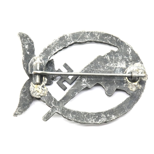 3261 - German WWII type Luftwaffe Flak badge. P&P Group 1 (£14+VAT for the first lot and £1+VAT for subsequ... 