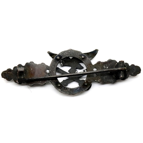 3267 - German WWII type Luftwaffe Close Combat clasp. P&P Group 1 (£14+VAT for the first lot and £1+VAT for... 