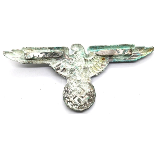 3280 - German WWII type SS cap eagle. P&P Group 1 (£14+VAT for the first lot and £1+VAT for subsequent lots... 