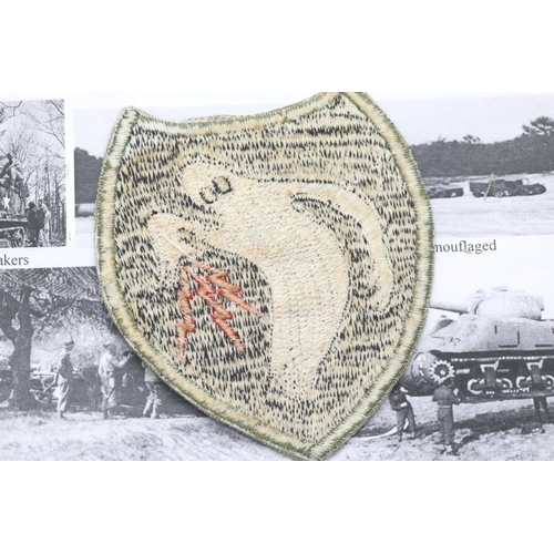 3309 - American WWII type Special Troops Ghost Army Division patch. P&P Group 1 (£14+VAT for the first lot ... 