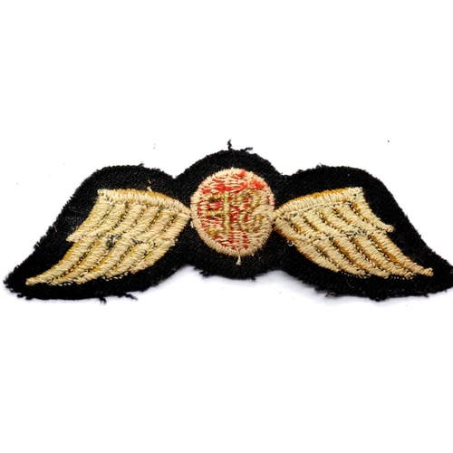 3321 - British WWII type SAS Operation Jedburgh embroidered cloth wings. P&P Group 1 (£14+VAT for the first... 