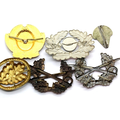 3336 - Mixed German Post-War cap badges. P&P Group 1 (£14+VAT for the first lot and £1+VAT for subsequent l... 