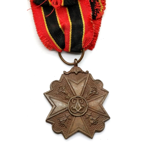 3348 - Belgian WWI type bronze medal. P&P Group 1 (£14+VAT for the first lot and £1+VAT for subsequent lots... 