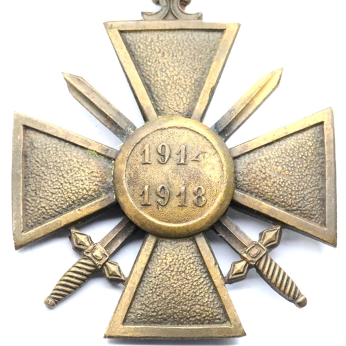 3368 - French WWI type Croix du Guerre. P&P Group 1 (£14+VAT for the first lot and £1+VAT for subsequent lo... 