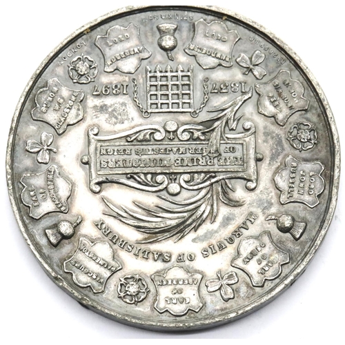 3425 - British Victorian Diamond Jubilee table medal. P&P Group 1 (£14+VAT for the first lot and £1+VAT for... 