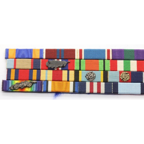 3436 - British ribbon bars for both WWI and WWII campaigns. P&P Group 1 (£14+VAT for the first lot and £1+V... 